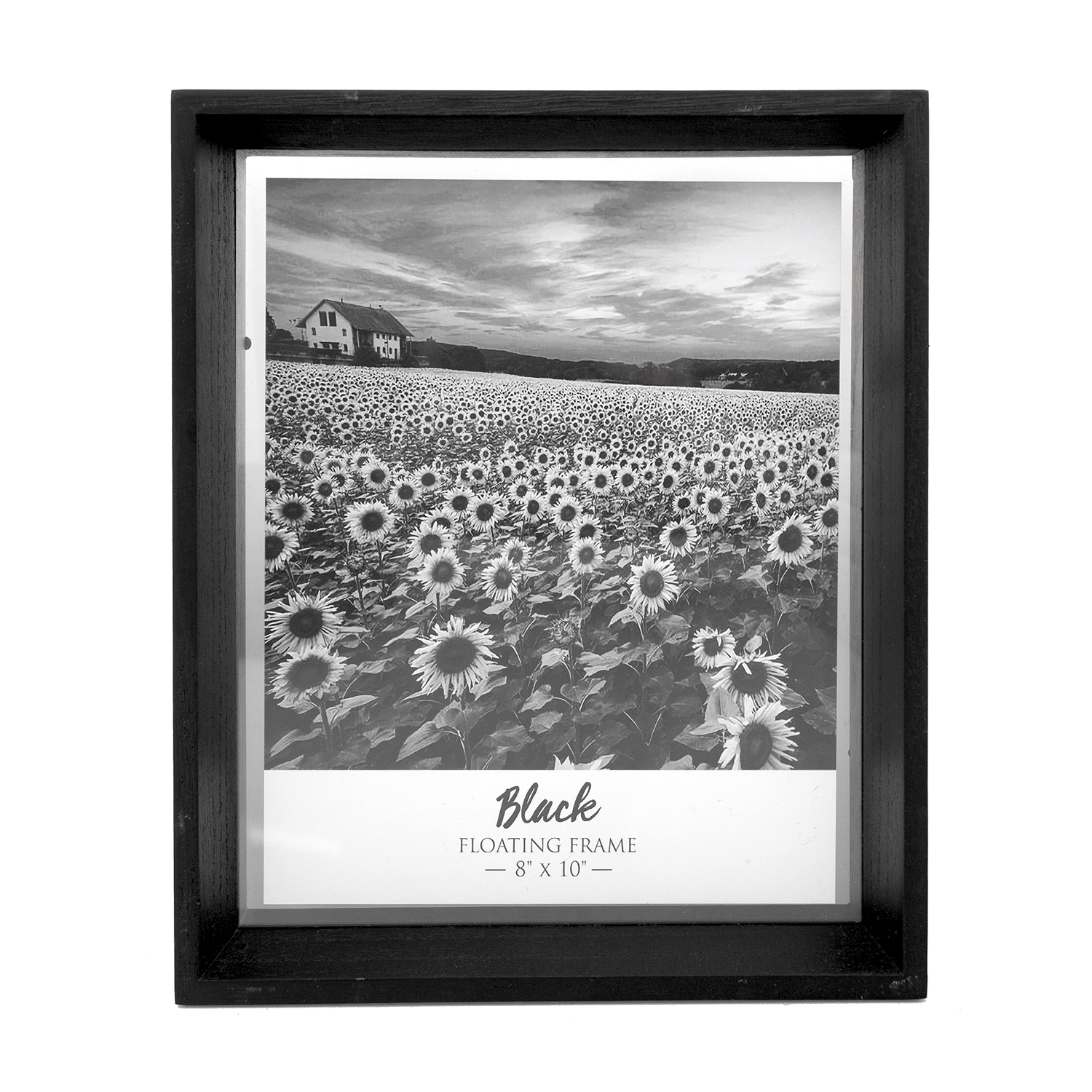 Floating Matt Frame 8" x 10" Black Home Store + More